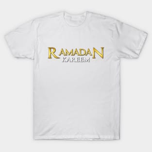 golden ramadan kareem text effect T-Shirt